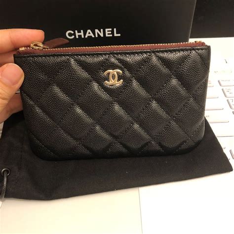 chanel black nylon pouch|chanel bag small price.